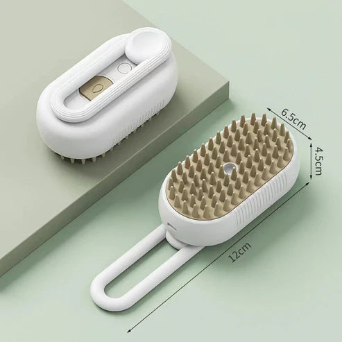 噴霧できる充電式ペット用 ダニ対策抜け毛取りブラシ