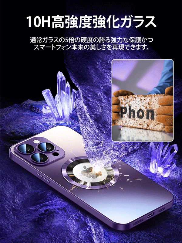 防水・落下防止の両面携帯電話保護ケース