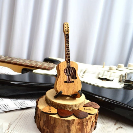 🎁木製アコースティックギターピックボックス🎸