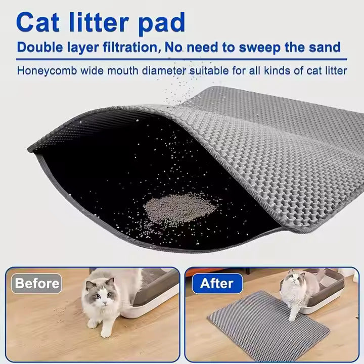 二層EVA防水猫砂マット